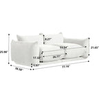 Modulare Polster-Ecksofas aus Chenille-Stoff Loungesofas