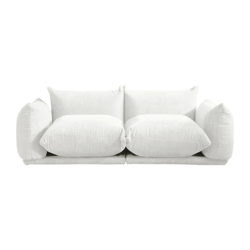 Modulare Polster-Ecksofas aus Chenille-Stoff Loungesofas