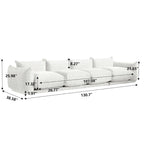 Modulare Polster-Ecksofas aus Chenille-Stoff Loungesofas