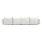 Modulare Polster-Ecksofas aus Chenille-Stoff Loungesofas