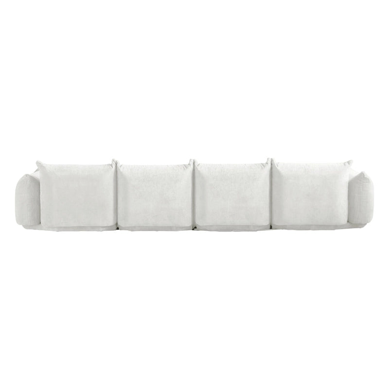Modulare Polster-Ecksofas aus Chenille-Stoff Loungesofas