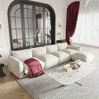 Modulare Polster-Ecksofas aus Chenille-Stoff Loungesofas
