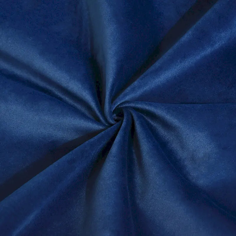 Blaues Samt-Sofa mit Ottomane