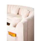 Samt Symmetrisches Modulares U-förmiges Ecksofa - 358 cm breit