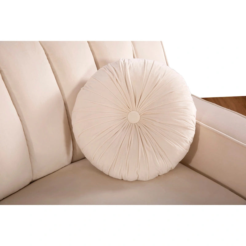 Samt Symmetrisches Modulares U-förmiges Ecksofa - 358 cm breit