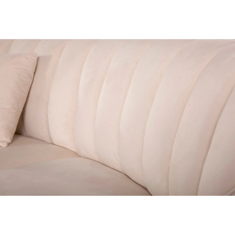 Samt Symmetrisches Modulares U-förmiges Ecksofa - 358 cm breit