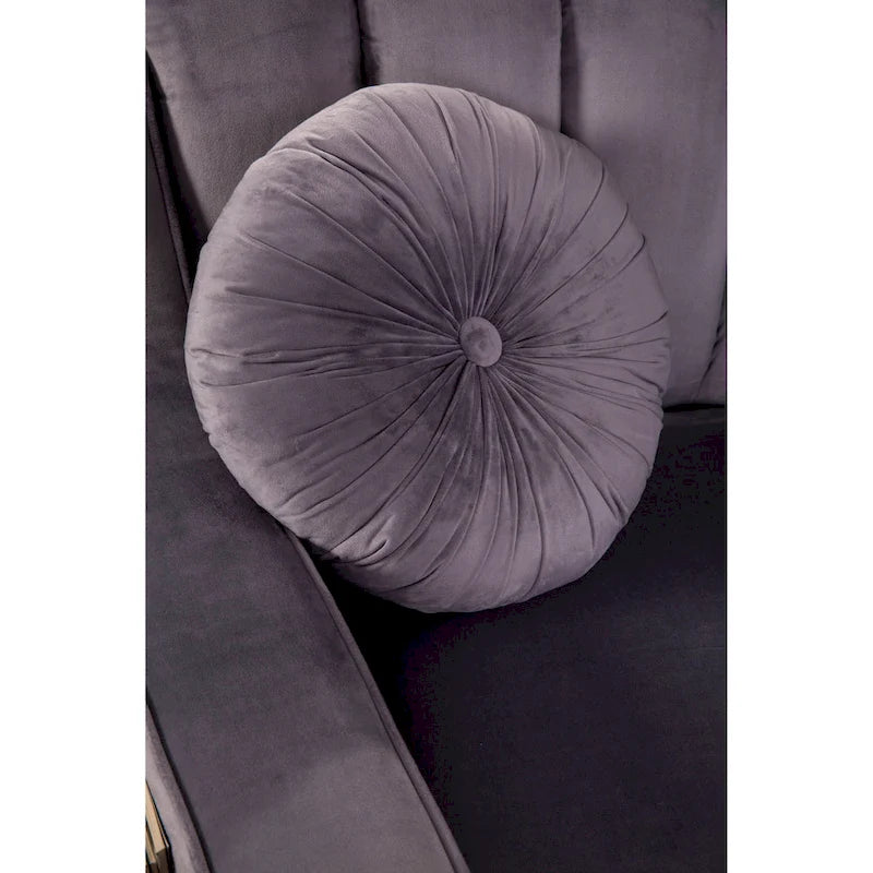 Samt Symmetrisches Modulares U-förmiges Ecksofa - 358 cm breit