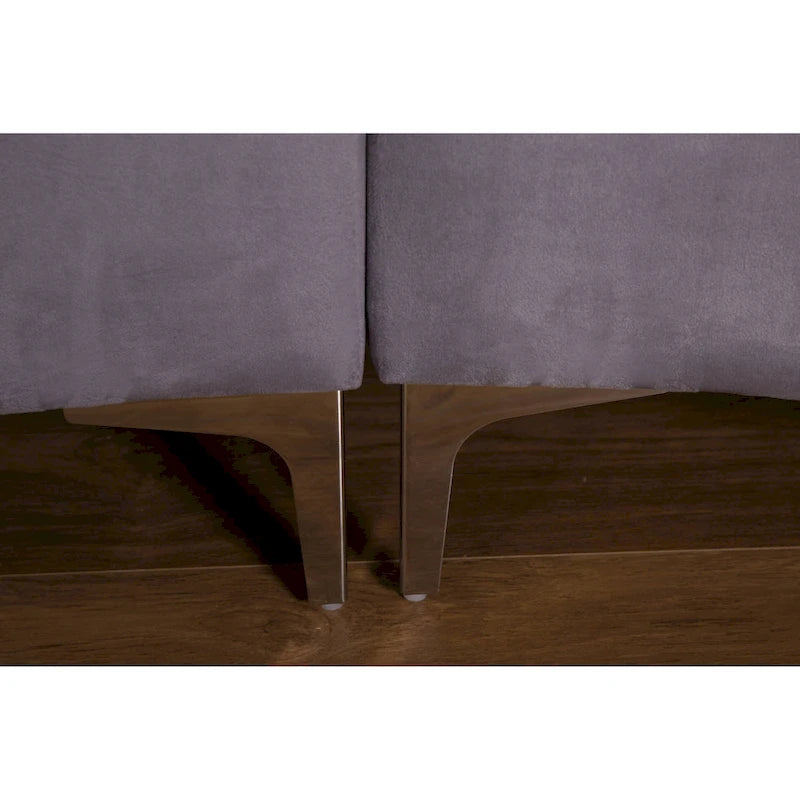 Samt Symmetrisches Modulares U-förmiges Ecksofa - 358 cm breit