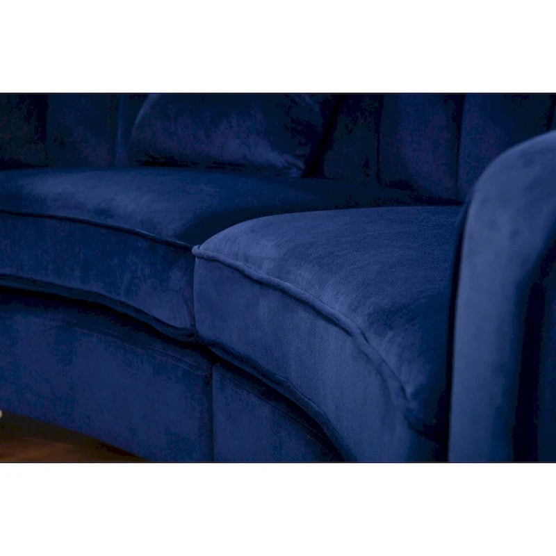Samt Symmetrisches Modulares U-förmiges Ecksofa - 358 cm breit