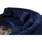 Samt Symmetrisches Modulares U-förmiges Ecksofa - 358 cm breit