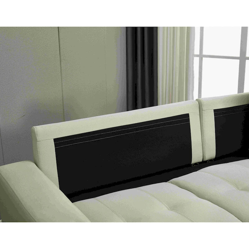 Umwandelbares Ecksofa mit Récamiere
