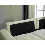 Umwandelbares Ecksofa mit Récamiere