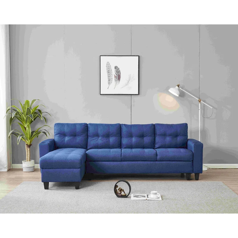 Umwandelbares Ecksofa mit Récamiere