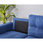 Umwandelbares Ecksofa mit Récamiere