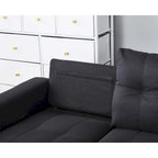 Umwandelbares Ecksofa mit Récamiere