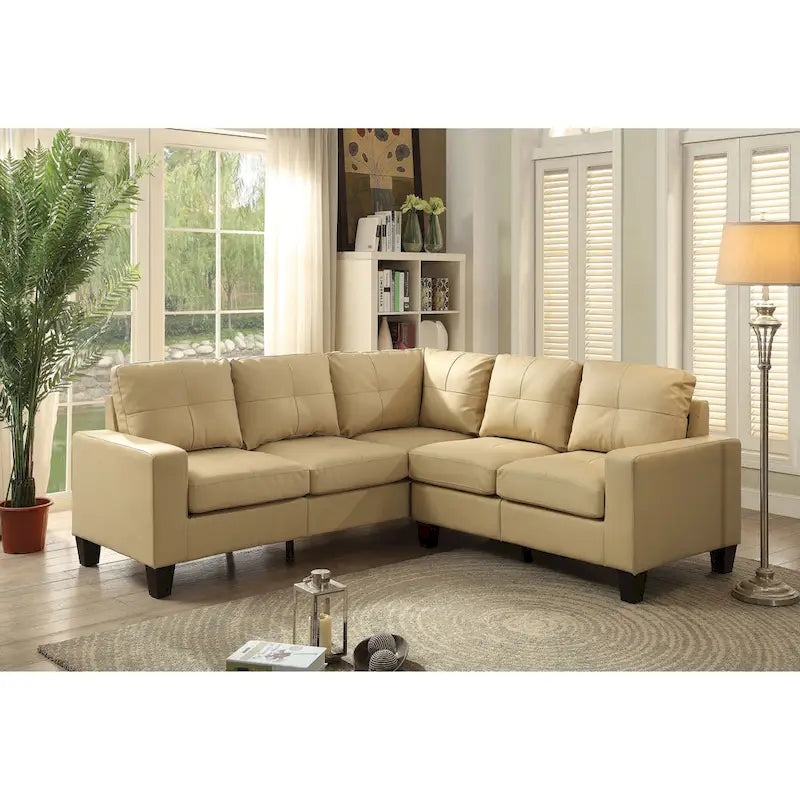 Newbury Ecksofa aus Kunstleder