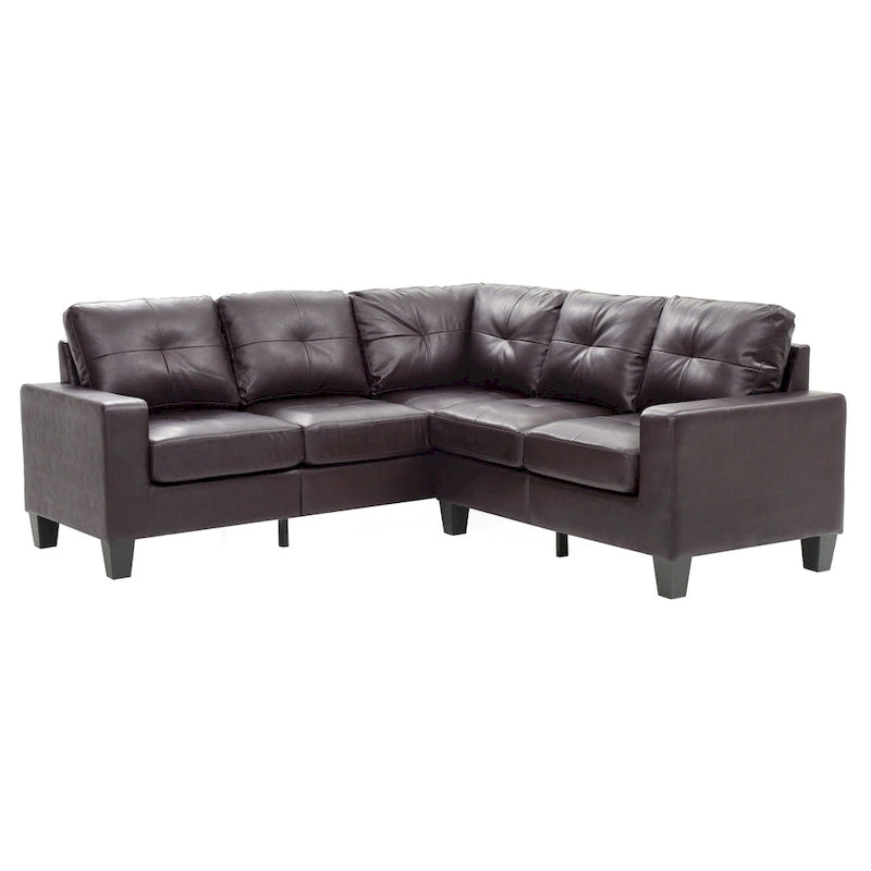 Newbury Ecksofa aus Kunstleder