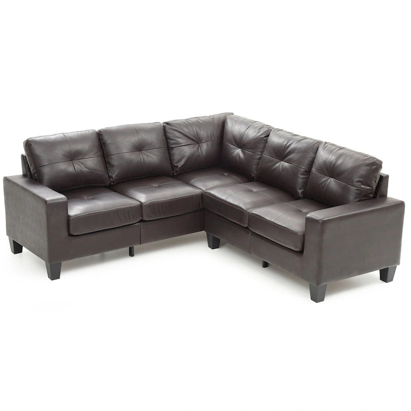 Newbury Ecksofa aus Kunstleder