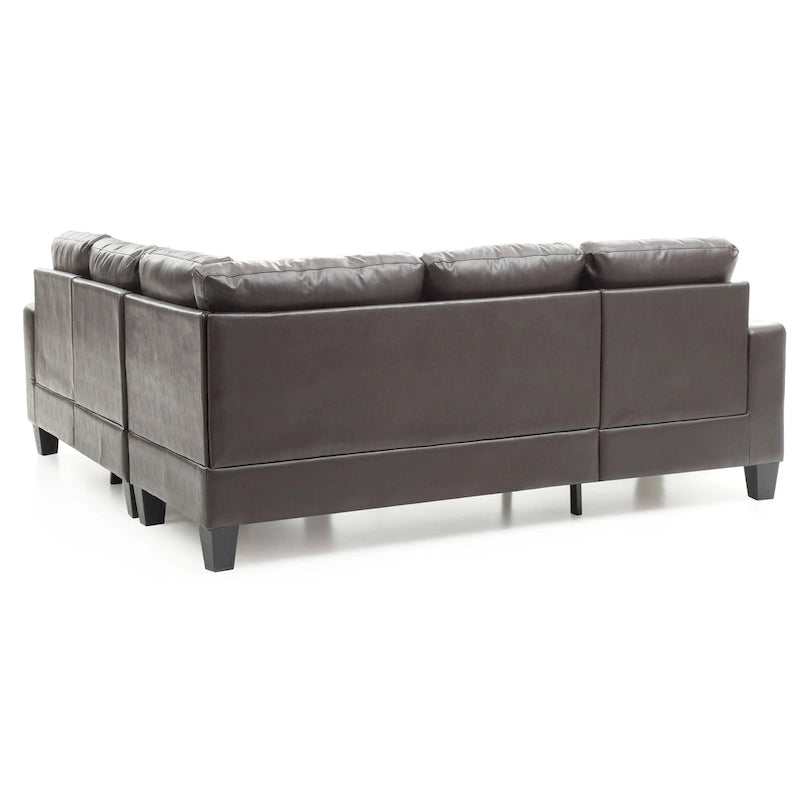 Newbury Ecksofa aus Kunstleder