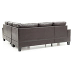 Newbury Ecksofa aus Kunstleder