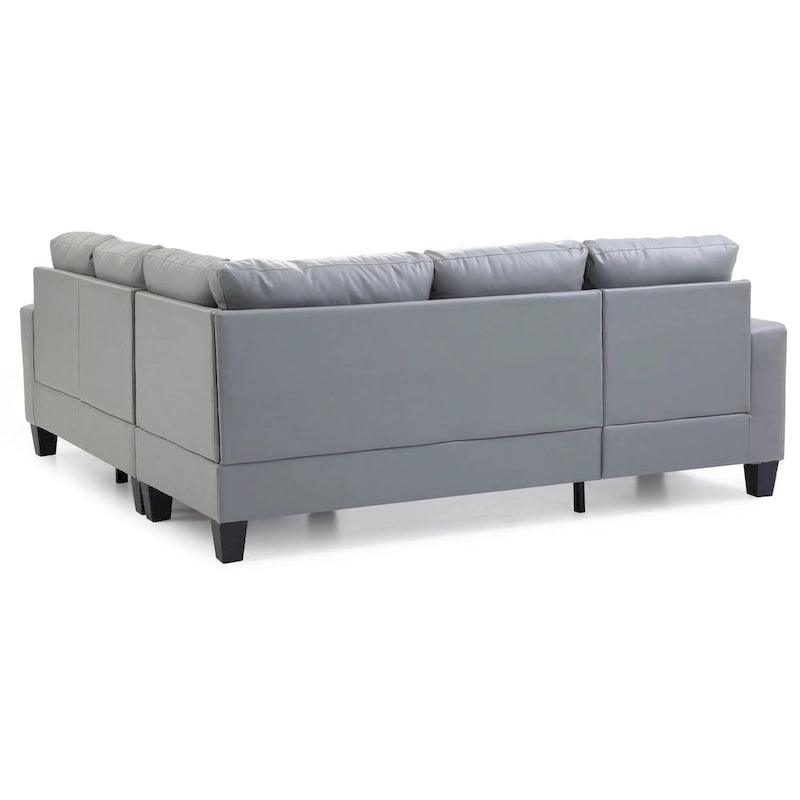 Newbury Ecksofa aus Kunstleder
