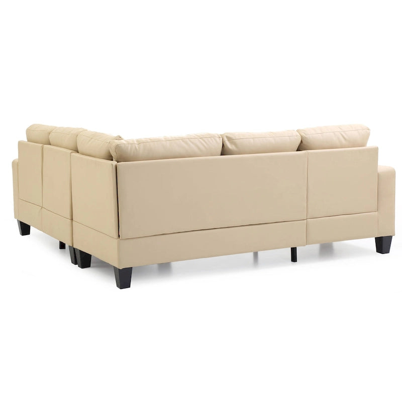 Newbury Ecksofa aus Kunstleder