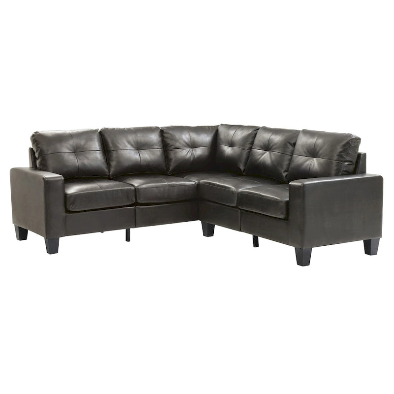 Newbury Ecksofa aus Kunstleder