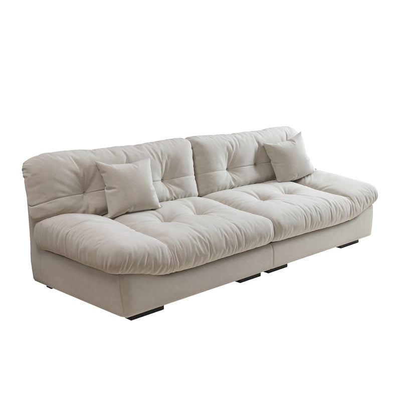 105 Suede-Stoff-Ecksofa Wolkenform-Couch für das Wohnzimmer