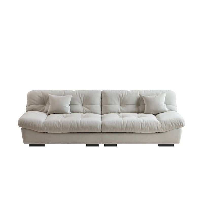 105 Suede-Stoff-Ecksofa Wolkenform-Couch für das Wohnzimmer