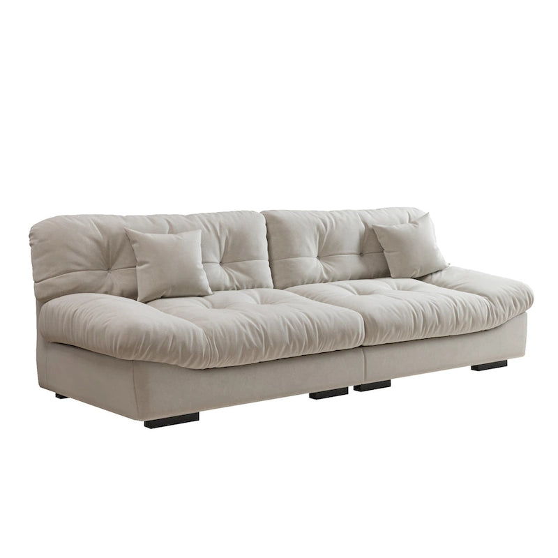105 Suede-Stoff-Ecksofa Wolkenform-Couch für das Wohnzimmer
