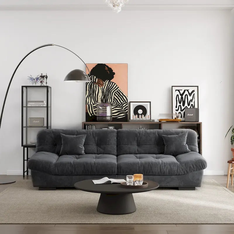 105 Suede-Stoff-Ecksofa Wolkenform-Couch für das Wohnzimmer