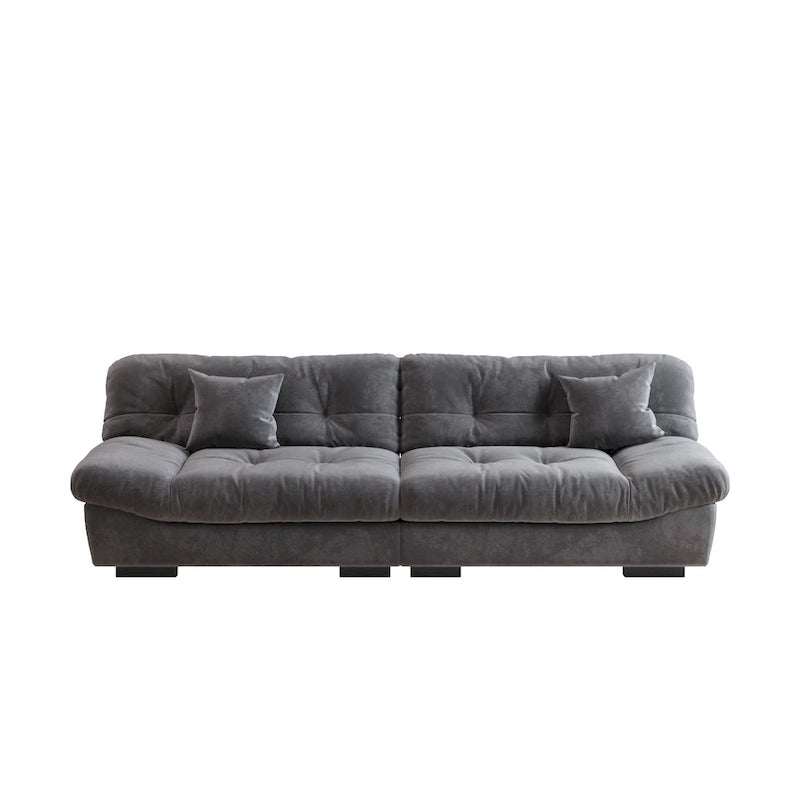 105 Suede-Stoff-Ecksofa Wolkenform-Couch für das Wohnzimmer