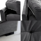 105 Suede-Stoff-Ecksofa Wolkenform-Couch für das Wohnzimmer