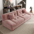 105 Suede-Stoff-Ecksofa Wolkenform-Couch für das Wohnzimmer