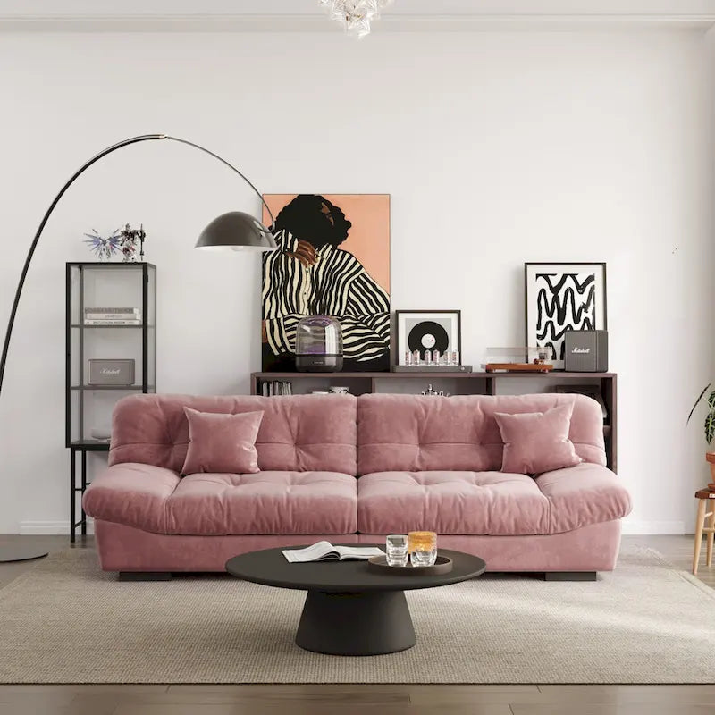 105 Suede-Stoff-Ecksofa Wolkenform-Couch für das Wohnzimmer