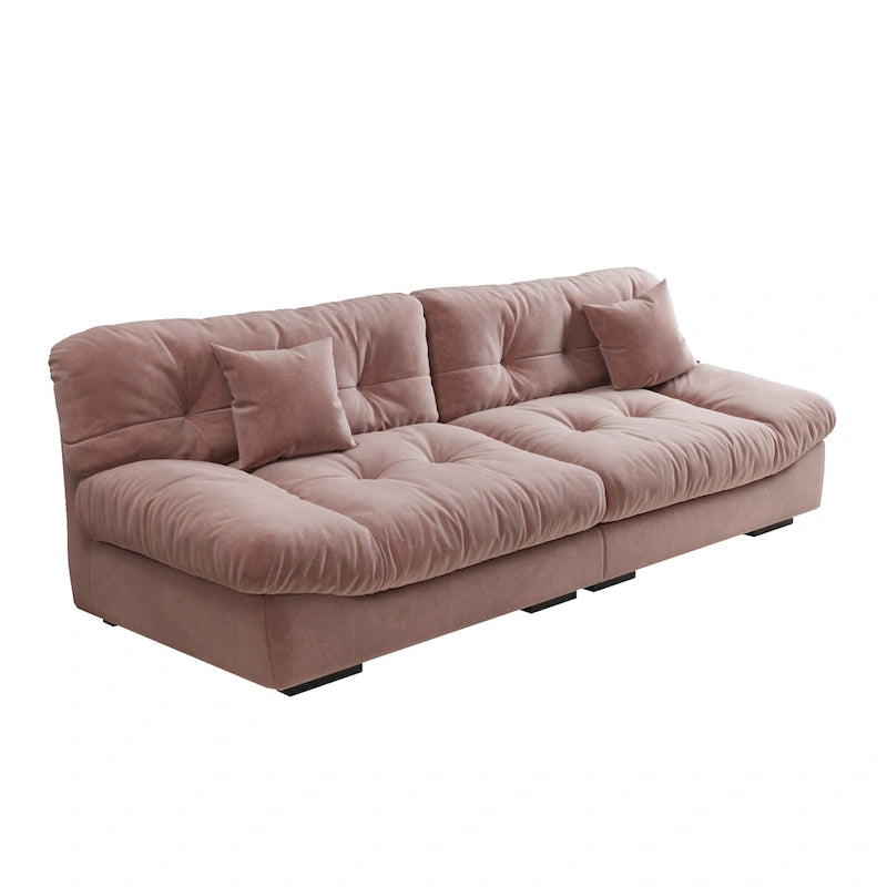 105 Suede-Stoff-Ecksofa Wolkenform-Couch für das Wohnzimmer