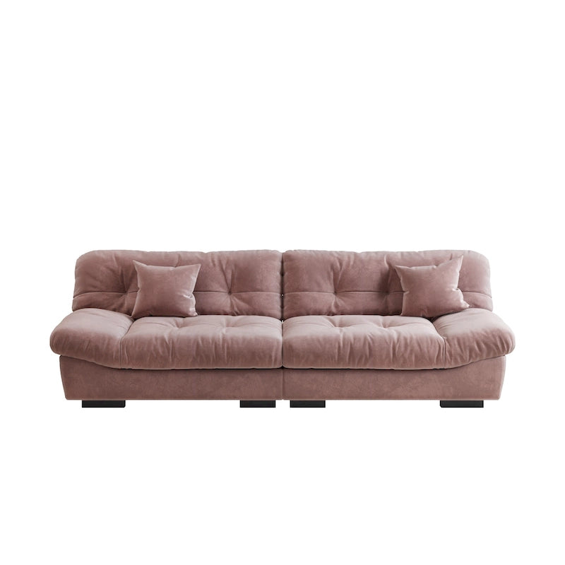 105 Suede-Stoff-Ecksofa Wolkenform-Couch für das Wohnzimmer