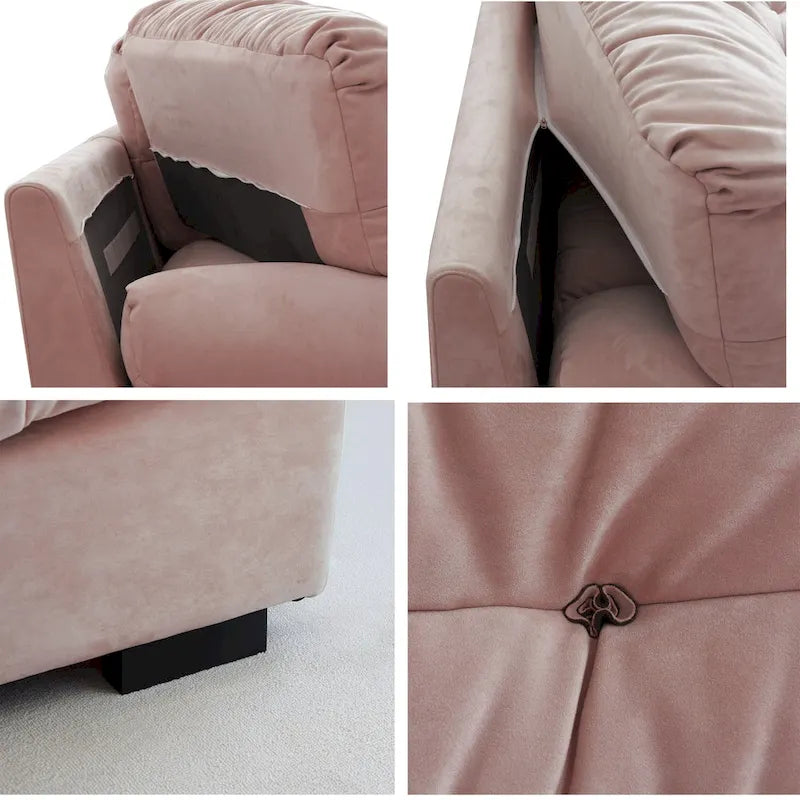 105 Suede-Stoff-Ecksofa Wolkenform-Couch für das Wohnzimmer