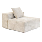 102 L-förmiges Cord-Ecksofa, überdimensioniertes, modernes, minimalistisches Sofa