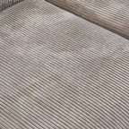 141.73 Modulares Ecksofa, U-förmiges Cord-Sofa mit Ottomanen
