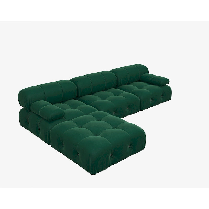 Modernes großes Modulsofa aus Samt