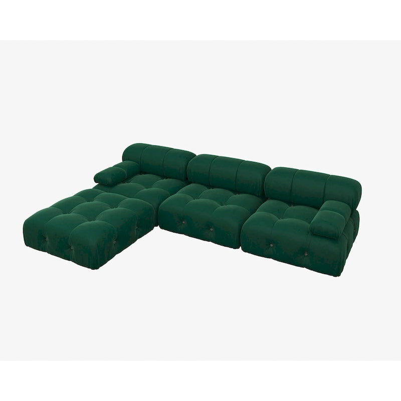 Modernes großes Modulsofa aus Samt