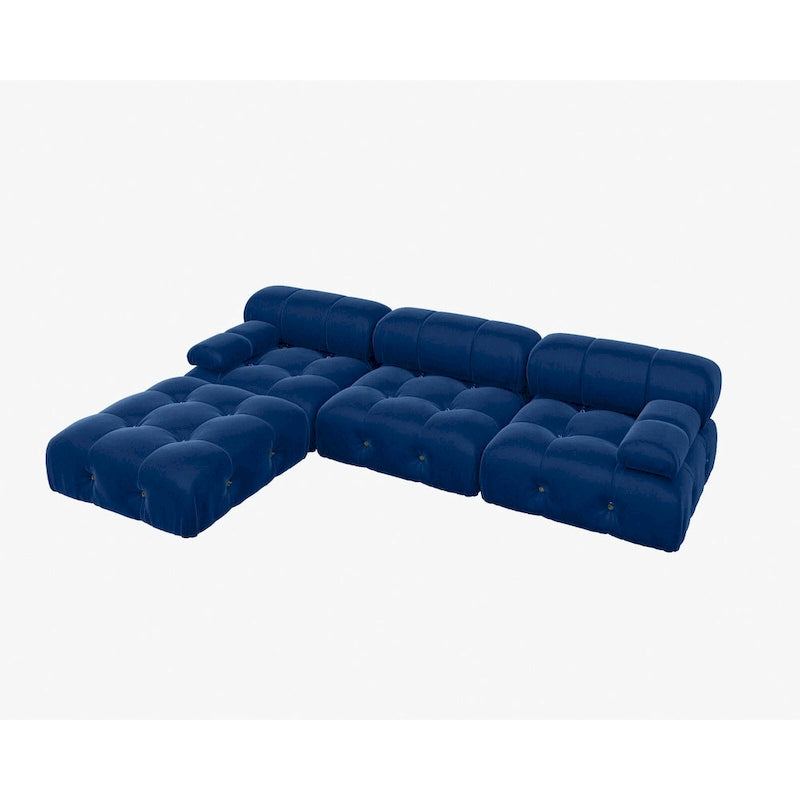 Modernes großes Modulsofa aus Samt