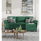 Futzca 79 Verwandlungssofa mit Chaiselongue, 3-Sitzer L-Form