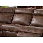 Nicole Recamiere mit Kunstlederbezug und L-Form-Sofa