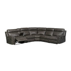 Nicole Recamiere mit Kunstlederbezug und L-Form-Sofa