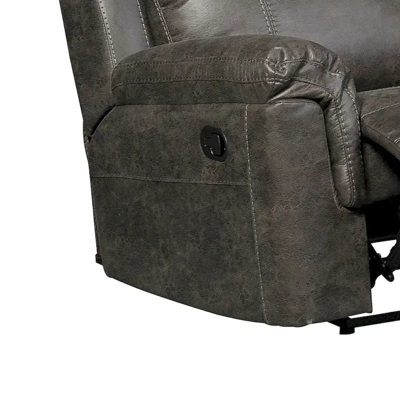 Nicole Recamiere mit Kunstlederbezug und L-Form-Sofa
