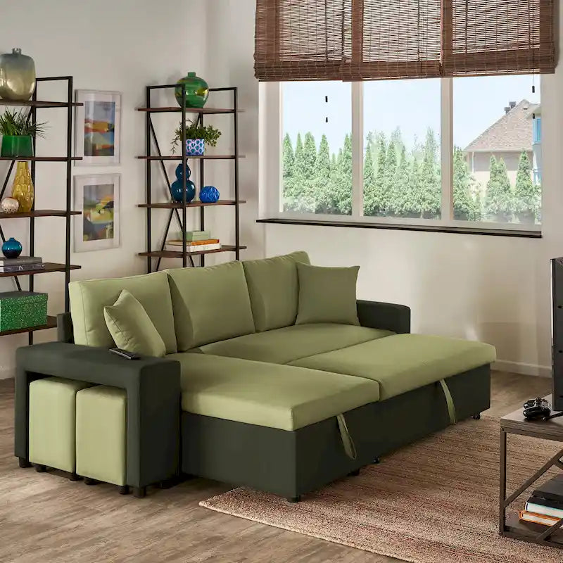 Lorca 2-farbiges Schlafsofa mit Stauraum von iNSPIRE Q Modern