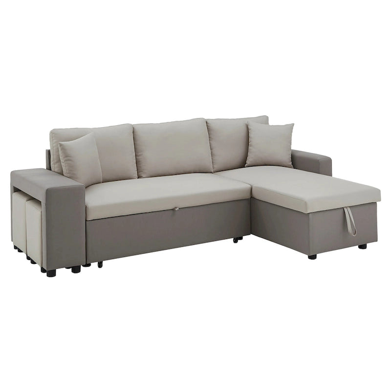 Lorca 2-farbiges Schlafsofa mit Stauraum von iNSPIRE Q Modern