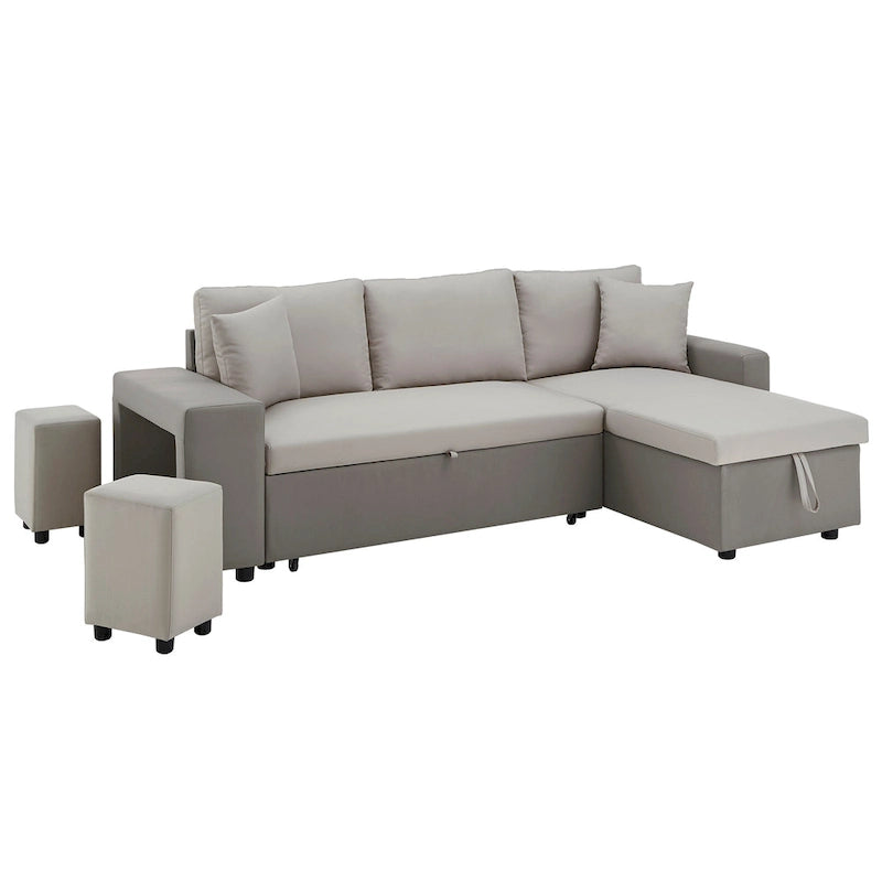 Lorca 2-farbiges Schlafsofa mit Stauraum von iNSPIRE Q Modern